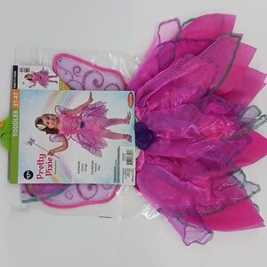 Goodmark Pretty Pixie 2-Piece Costume Set with Dress & Wings (3T-4T)